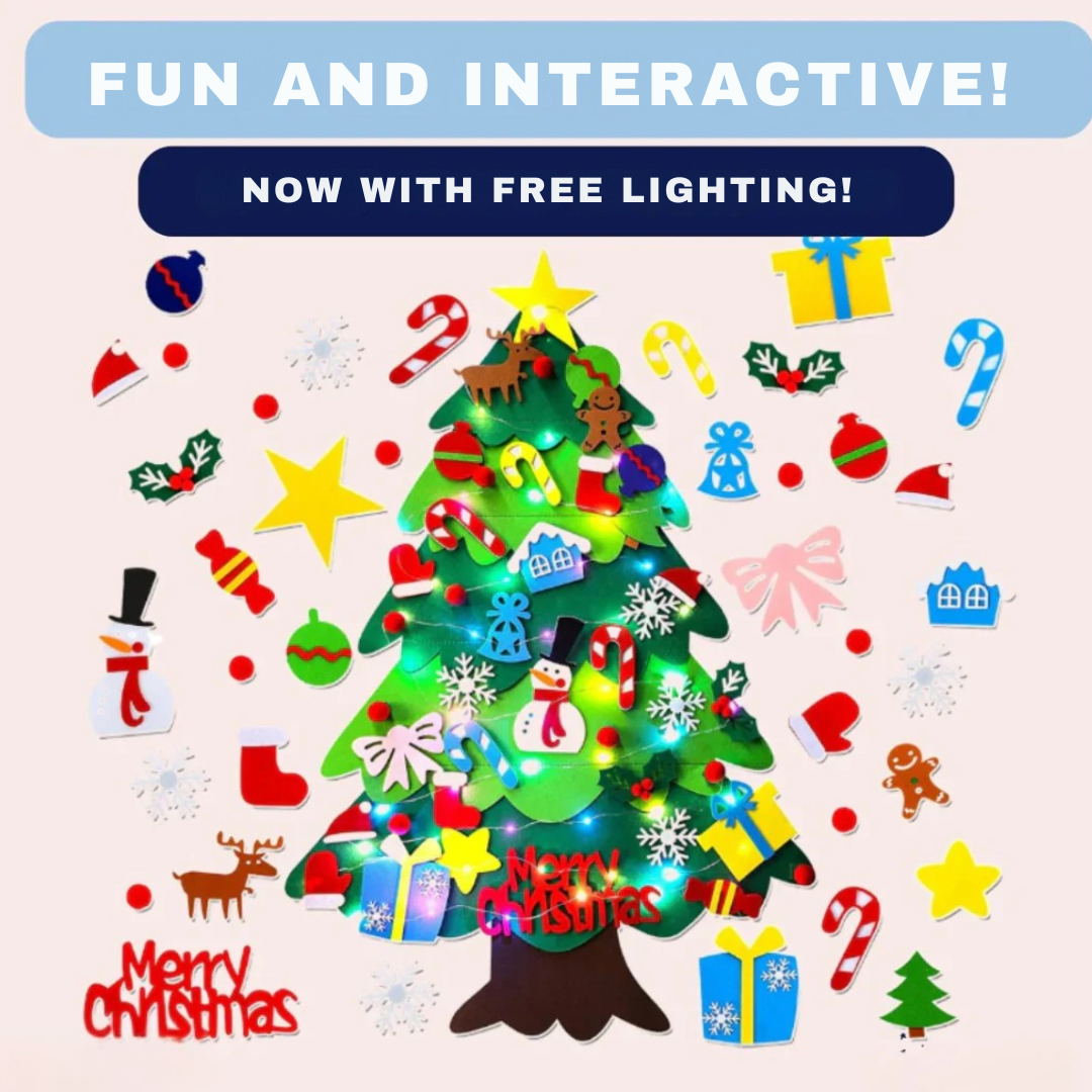 Interactive Felt Christmas Tree Set