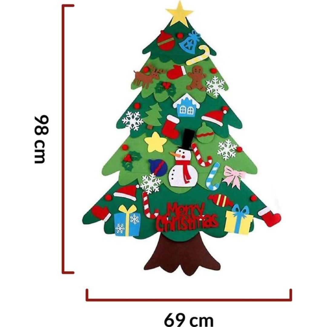 Interactive Felt Christmas Tree Set