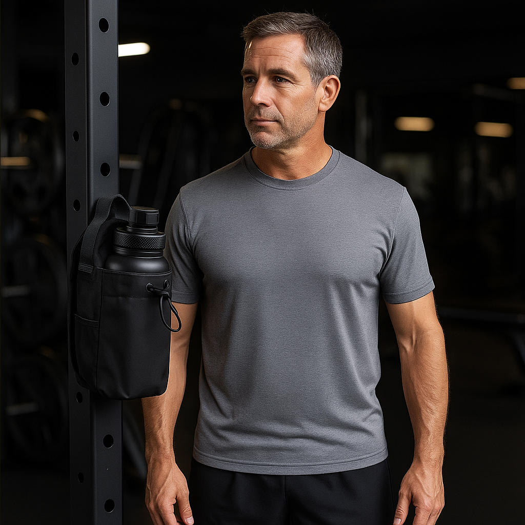 Magnetic Bottle Holder – No More Bending Down at the Gym