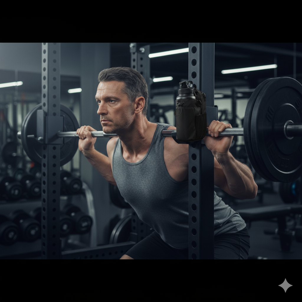 Magnetic Bottle Holder – No More Bending Down at the Gym