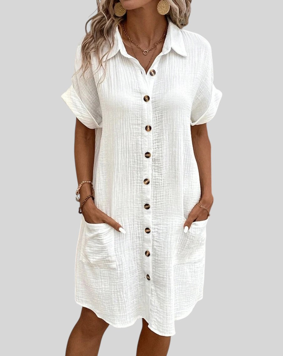 Skye - Vintage Cotton Linen Dress