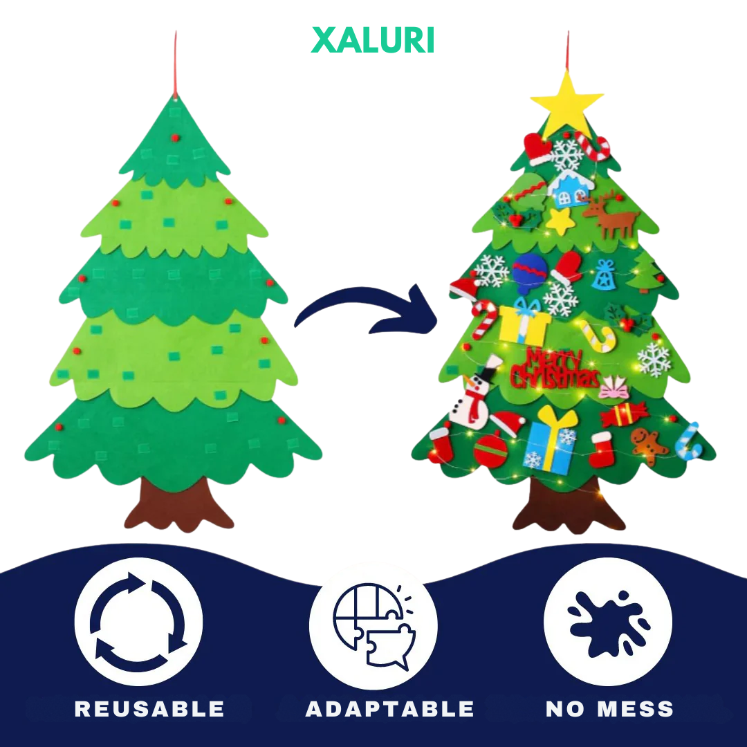 Interactive Felt Christmas Tree Set
